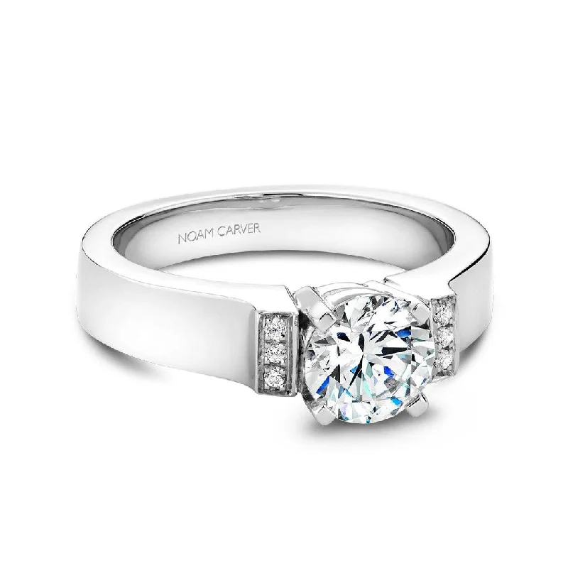 Ladies Budget Engagement Rings -0.03 ctw Diamond Solitaire Engagement Ring