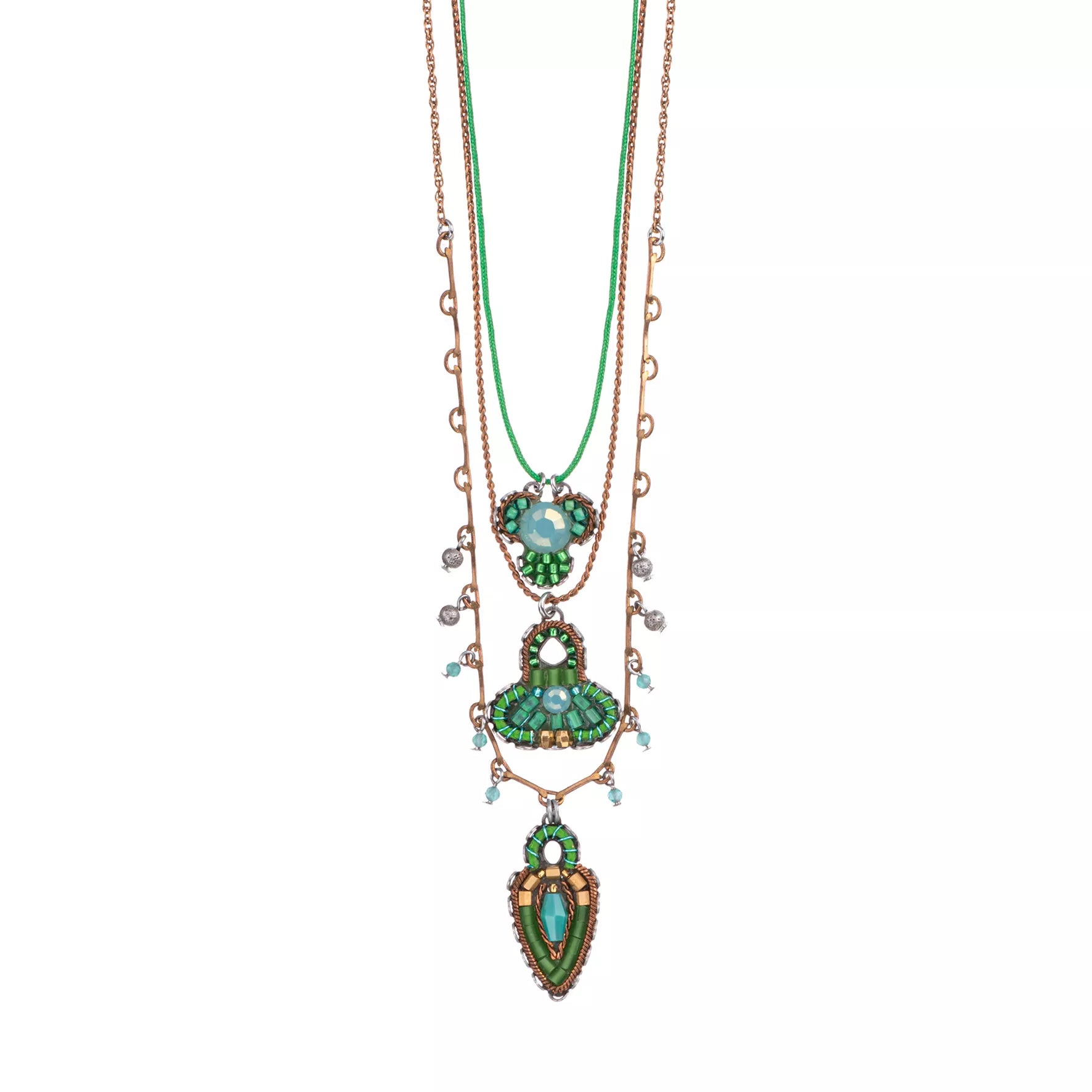 Ladies Necklaces with Ruby Glow-Grassland Lea Necklace