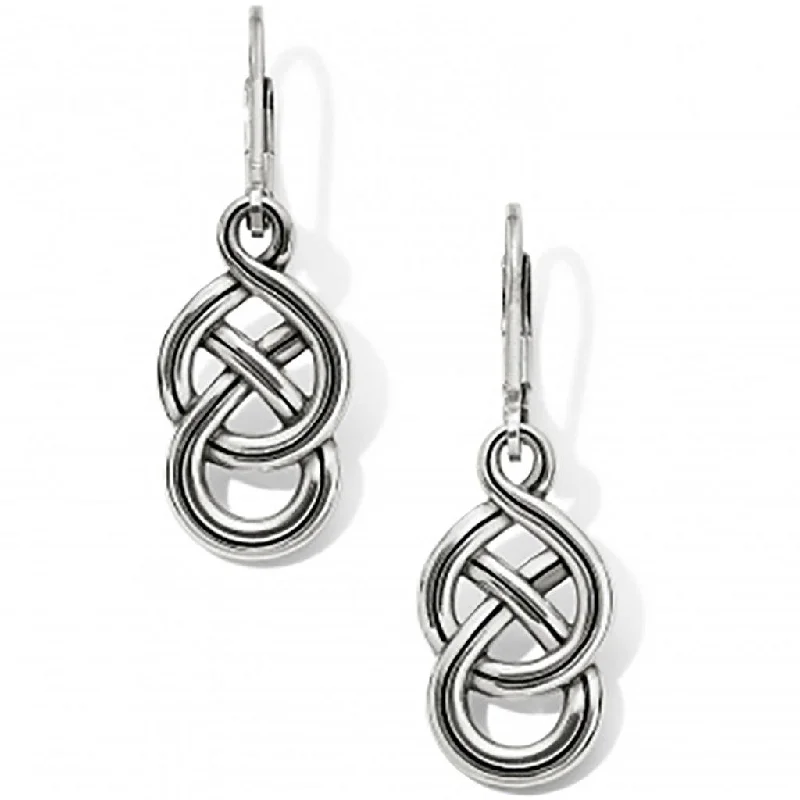 Ladies Wanderlust Earrings -Brighton : Interlok Braid Petite Leverback Earrings