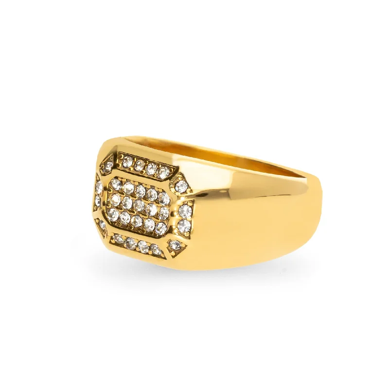 Ladies Stainless Steel Rings -Anura ring gold