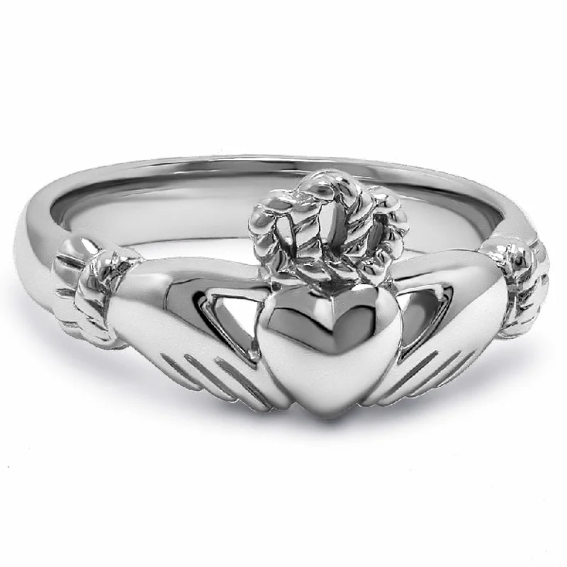 Ladies Event Style Rings -Ladies Sterling Silver ULS-6334 Claddagh Ring