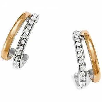 Ladies Thick Hoop Earrings -Brighton : Neptune's Rings Post Hoop Earrings