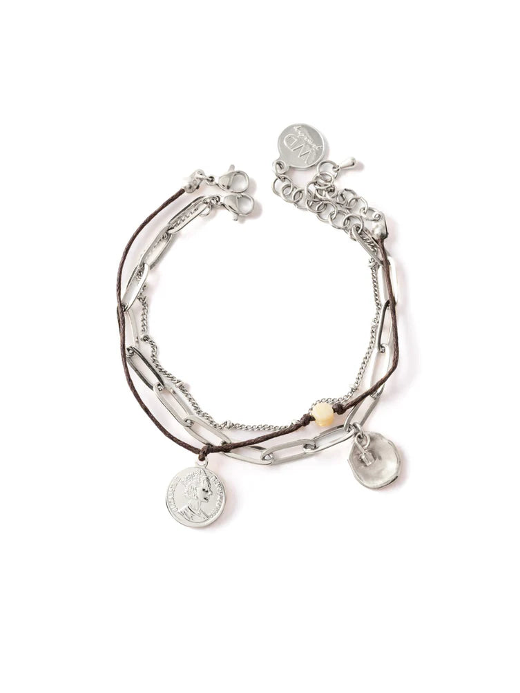 Ladies Bracelets for Girl Shine-Renia Silver Bracelet