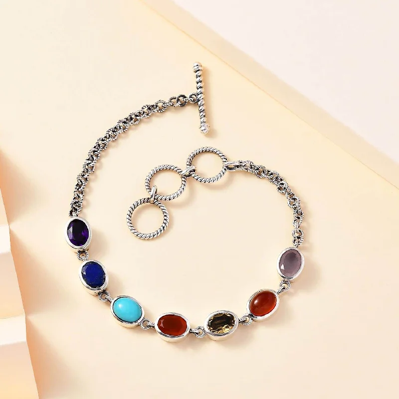 Ladies Bracelets Cool Shapes-Indian Seven Chakra Bracelet