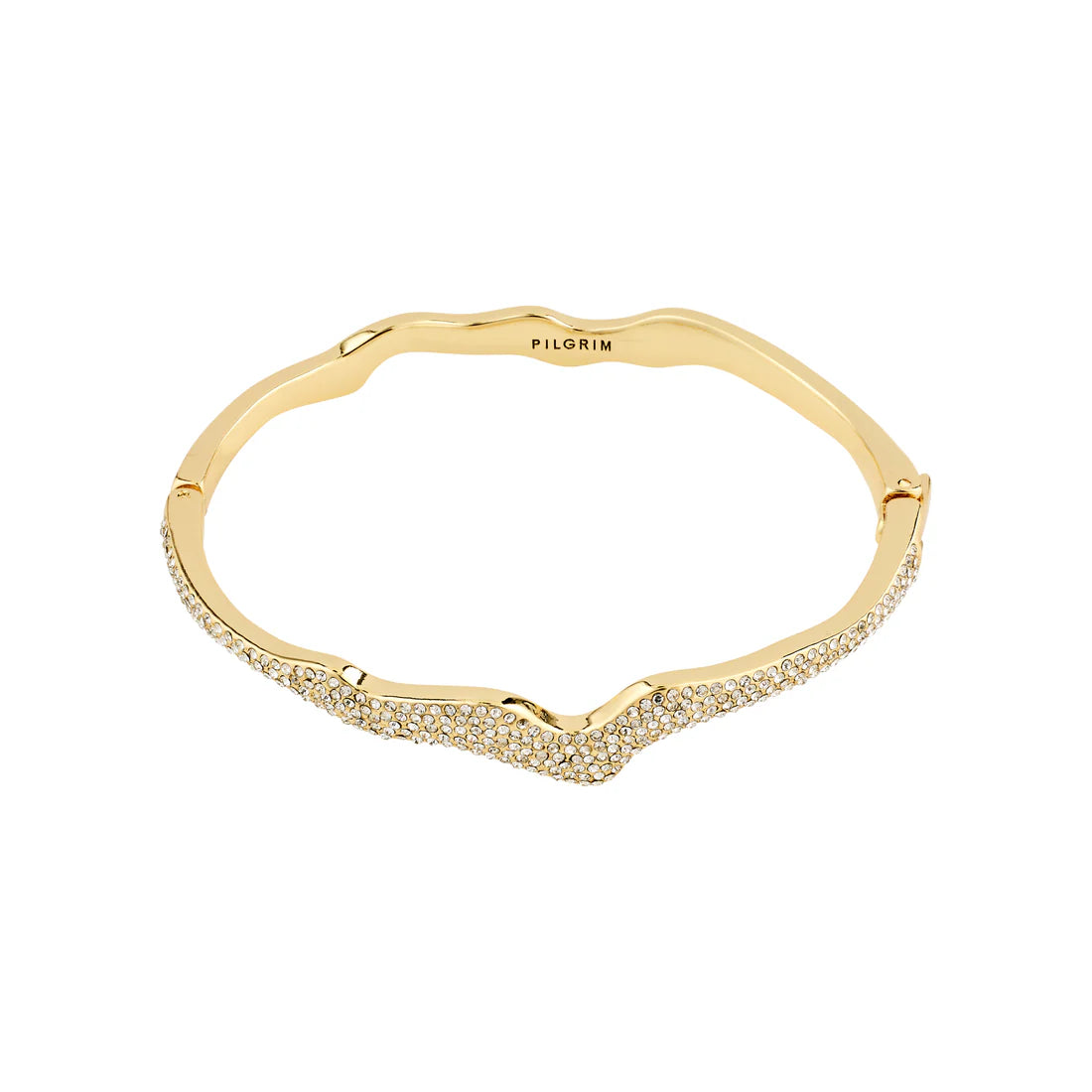 Ladies Bracelets with Fringe Glow-Connect Gold Plated Crystal Bracelet