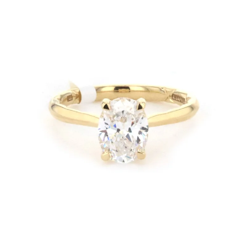 Ladies Rustic Engagement Rings -0.03 ctw Diamond Hidden Halo Engagement Ring