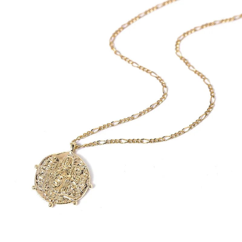 Ladies Necklaces for Teacher Shine-Grecian Coin Necklace