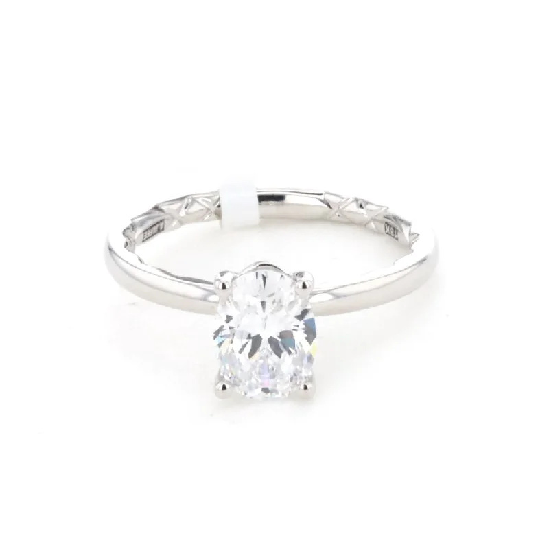 Ladies Heavy Engagement Rings -Solitaire Engagement Ring