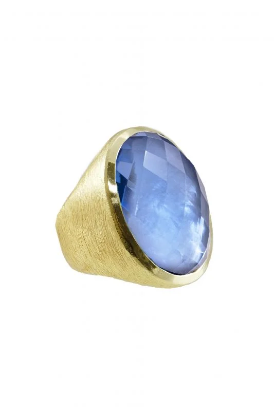 Ladies Luminous Rings -Statement Stone Signet Ring