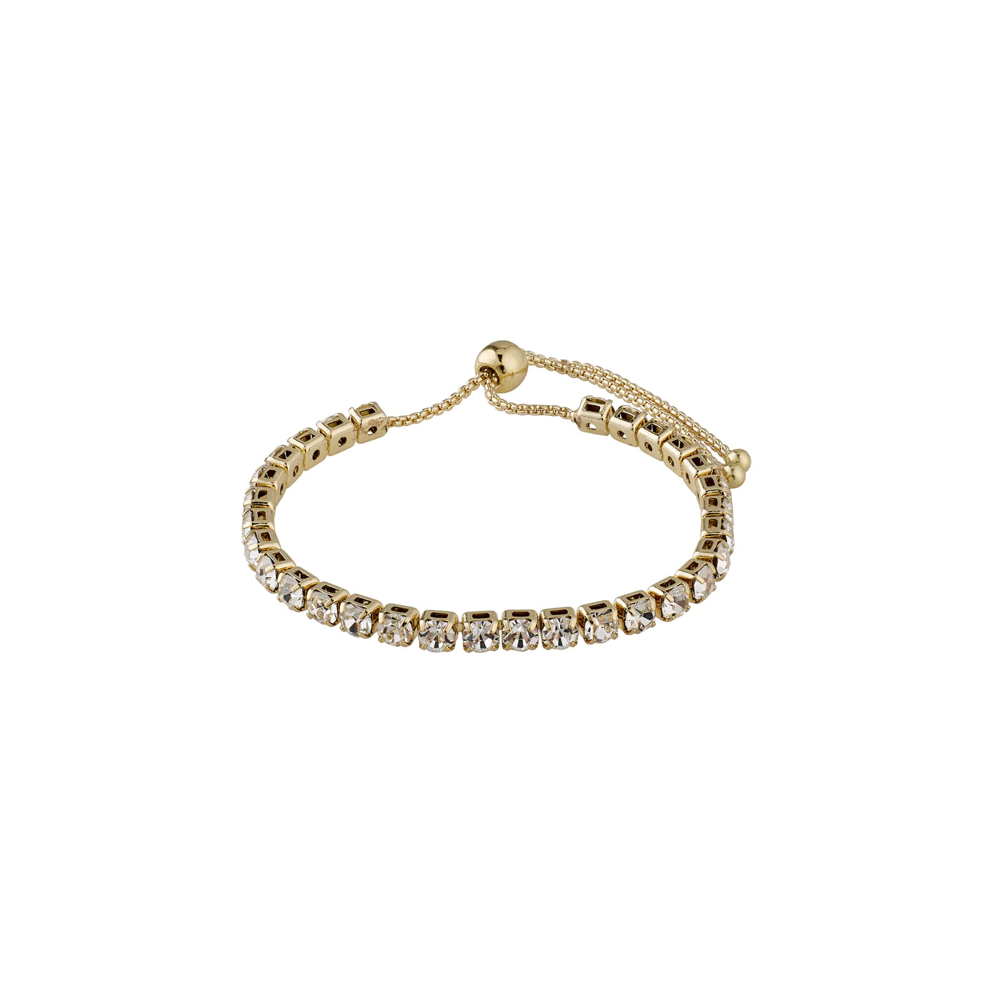 Ladies Bracelets Multi Shine-Lucia Gold Plated Crystal Bracelet