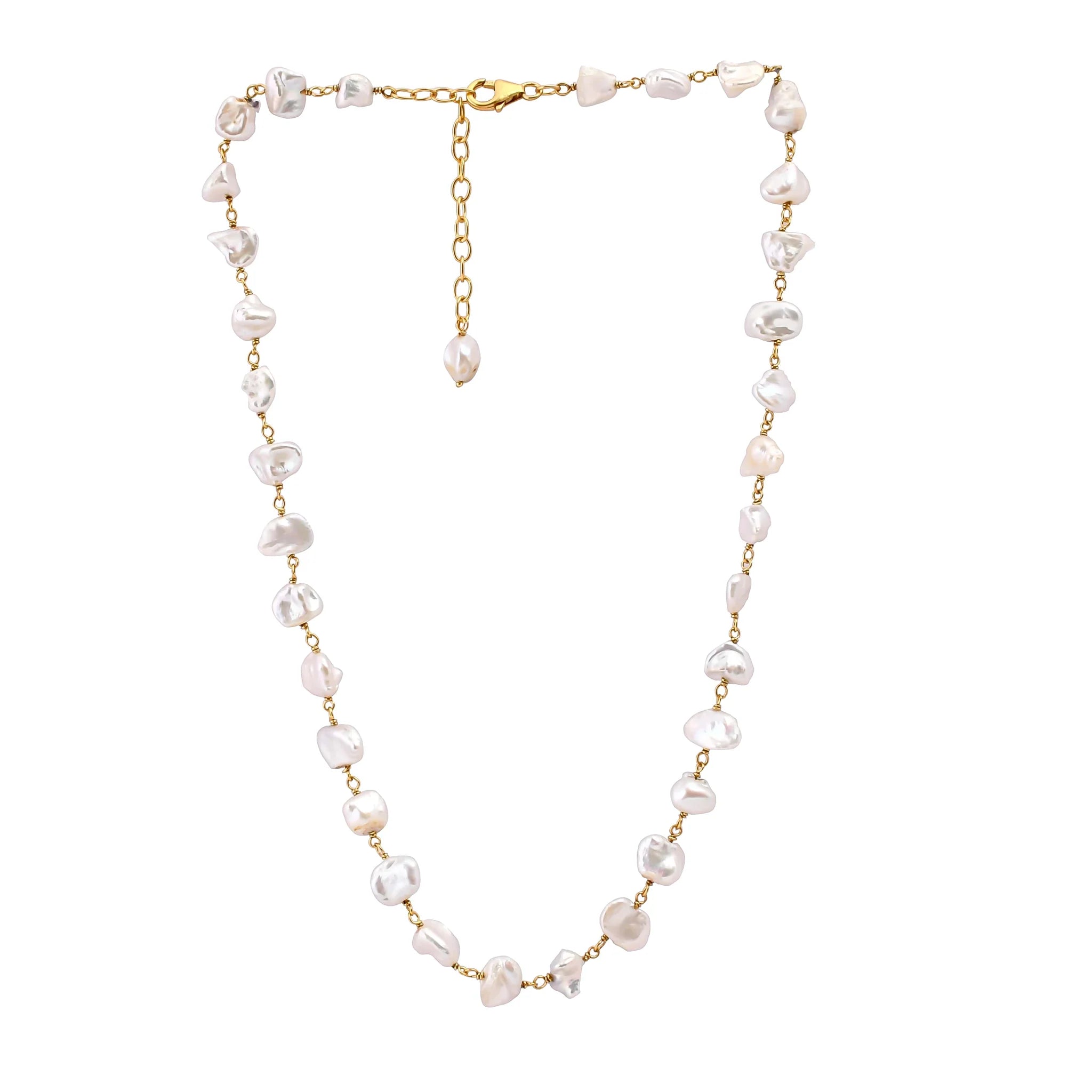 Ladies Necklaces for Party Shine-Keshi Pearl Necklace