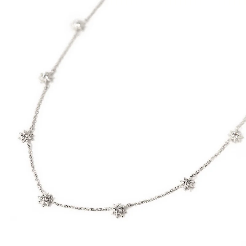 Ladies Necklaces with Pale Prehnite-Celestial Starburst Necklace