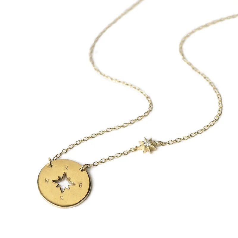 Ladies Necklaces for Nurse Glow-Star Compass Necklace