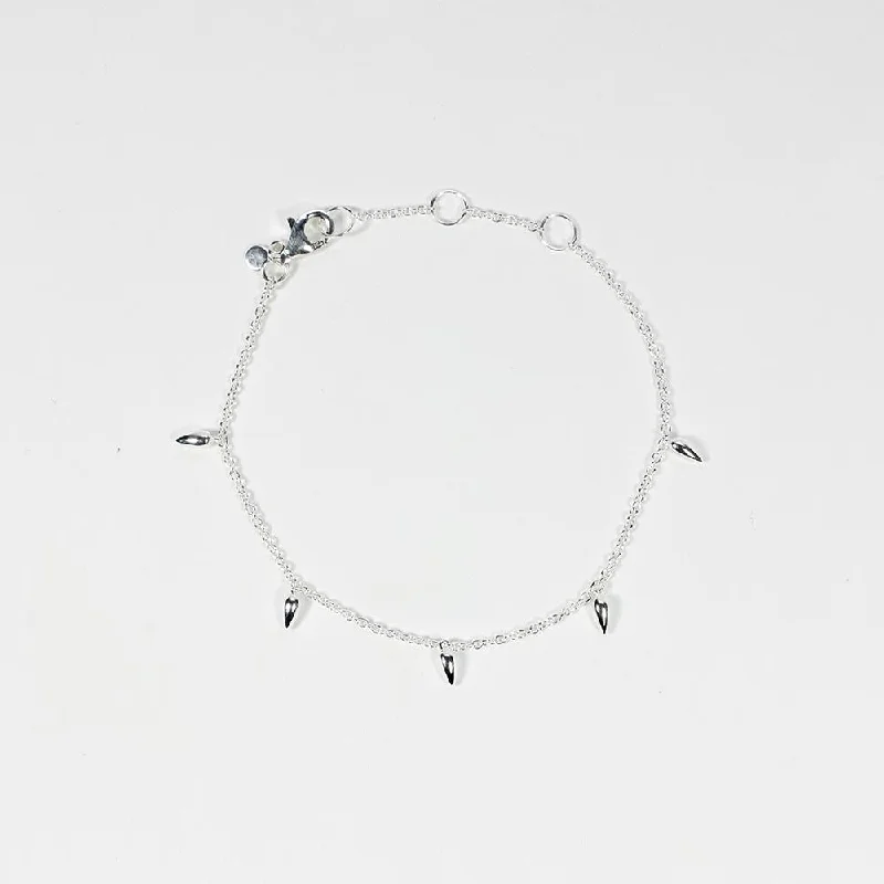 Ladies Bracelets for Elder Glow-Silver Pods Bracelet