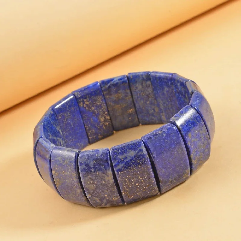 Ladies Bracelets Luxe Spark-Lapis Lazuli Boho Block Bracelet