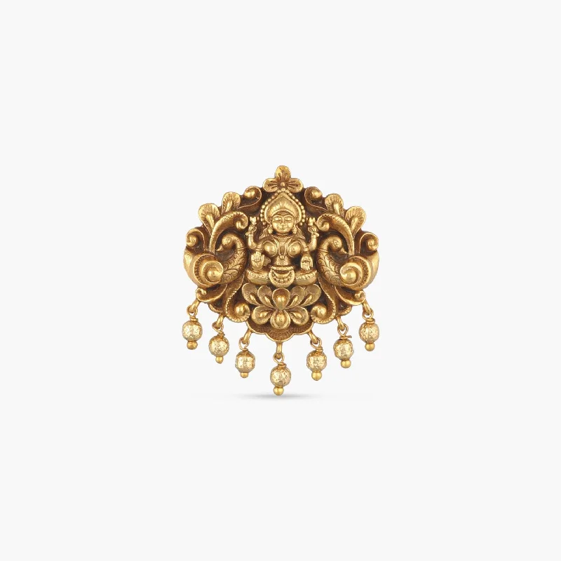 Ladies Twisted Design Rings -Vaisnavi Antique Temple Finger Ring