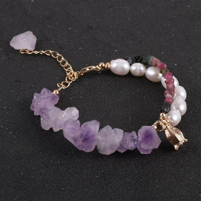 Ladies Bracelets for Sport Spark-Amethyst Crystal Bracelet Fusion