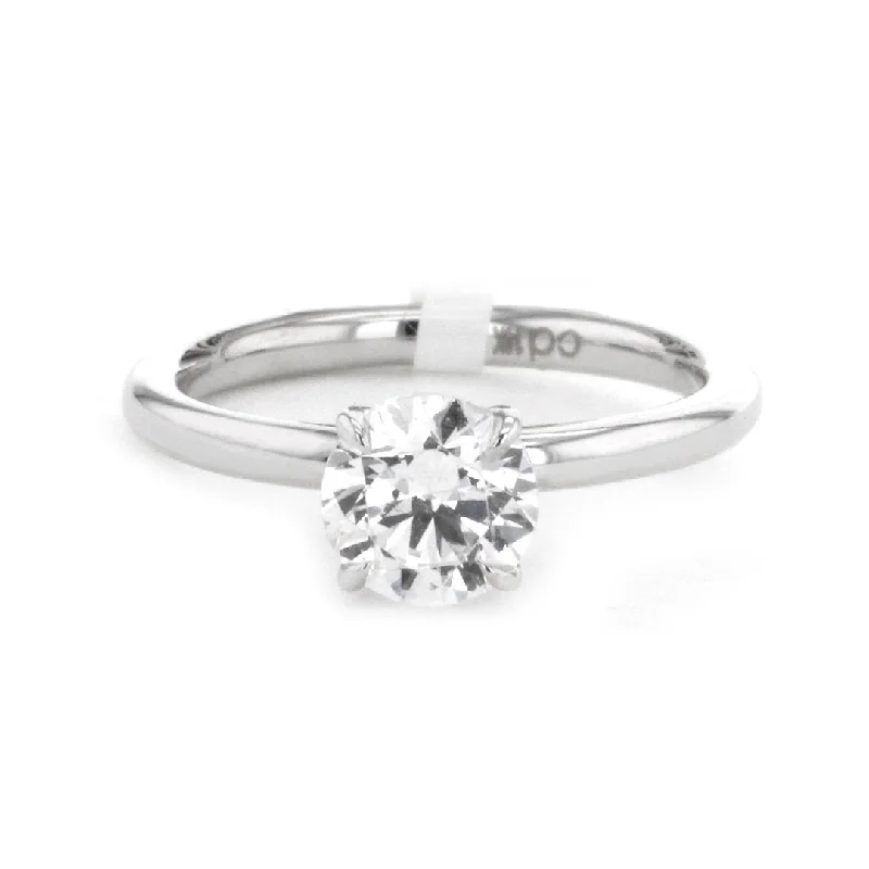 Ladies Bezel Set Engagement Rings -Solitaire Engagement Ring