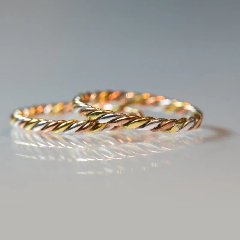 Ladies Eternity Band Rings -3 Metal Ring