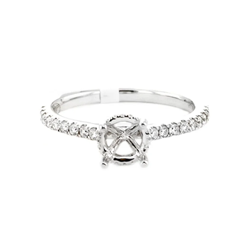 Ladies Topaz Engagement Rings -0.29 ctw Diamond Solitaire Engagement Ring