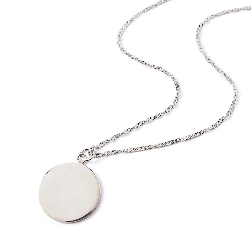 Ladies Necklaces Slim Glow-Jolie Disc Necklace