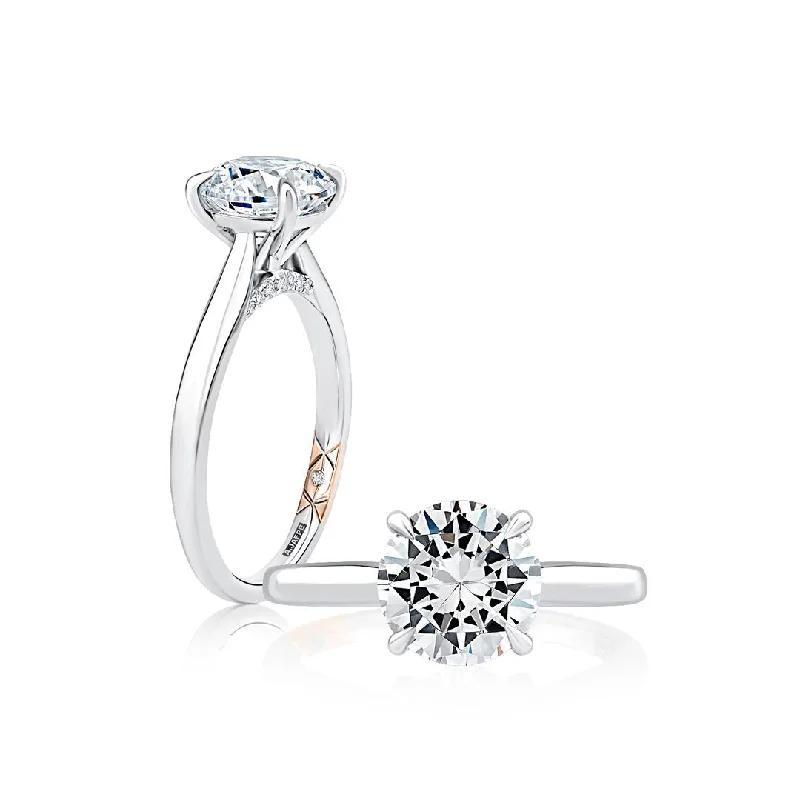 Ladies Twisted Engagement Rings -Diamond Solitaire Engagement Ring