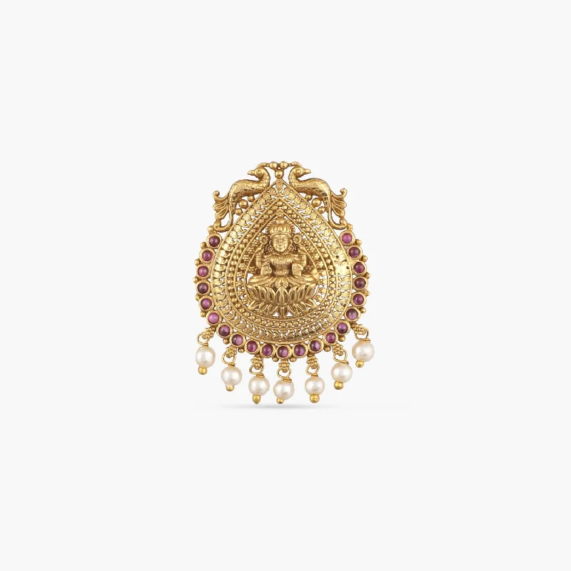 Ladies Triangular Rings -Magha Antique Temple Finger Ring