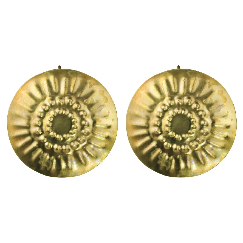 Ladies Spinner Design Rings -Obara Earring, Brass, Round