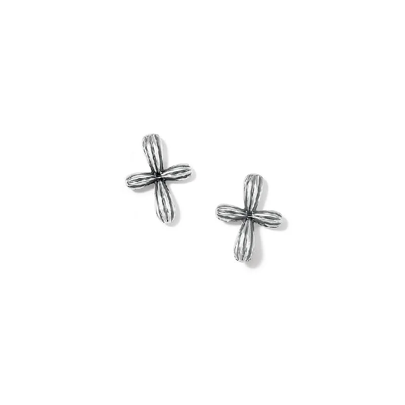 Ladies High Polish Earrings -Brighton : Amphora Cross Post Earrings