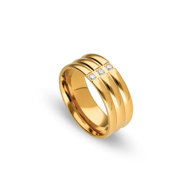 Ladies Princess Cut Gem Rings -Sienna ring gold