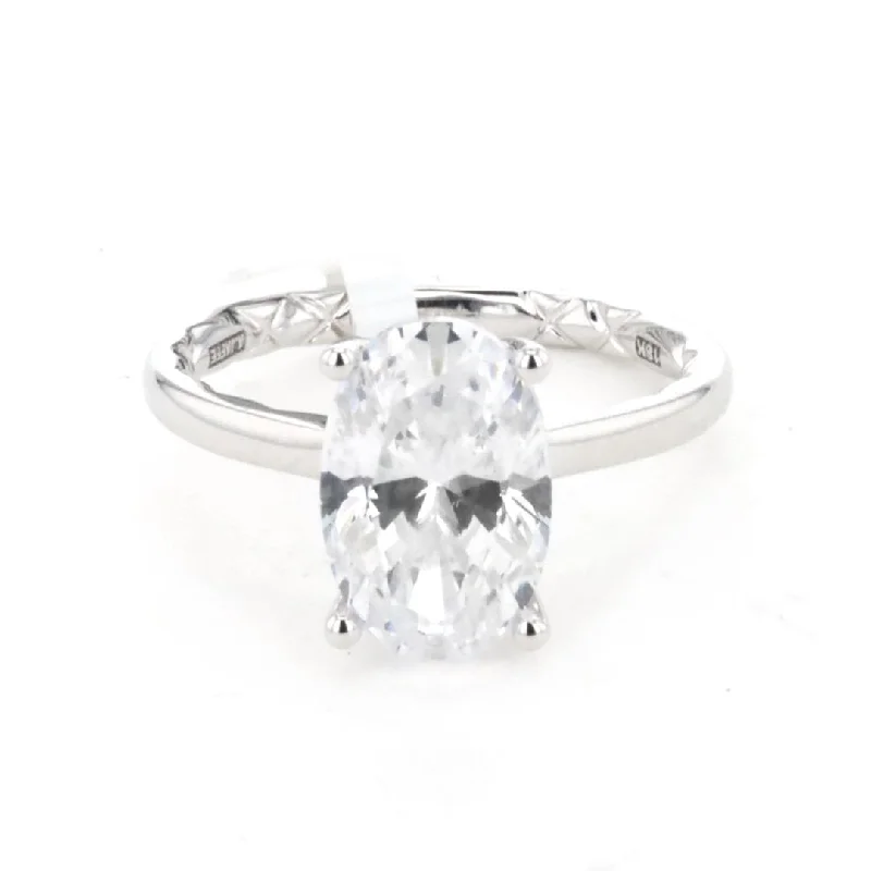 Ladies Cross Engagement Rings -0.08 ctw Diamond Halo Engagement Ring