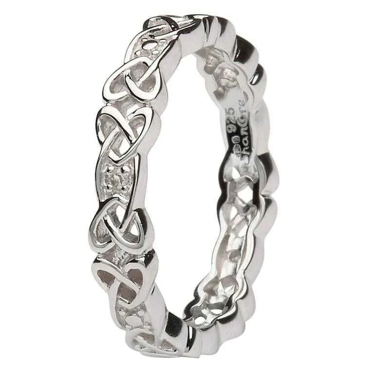 Ladies Vintage Style Rings -Sterling Silver Ladies Celtic Knot Rings SL-SD12