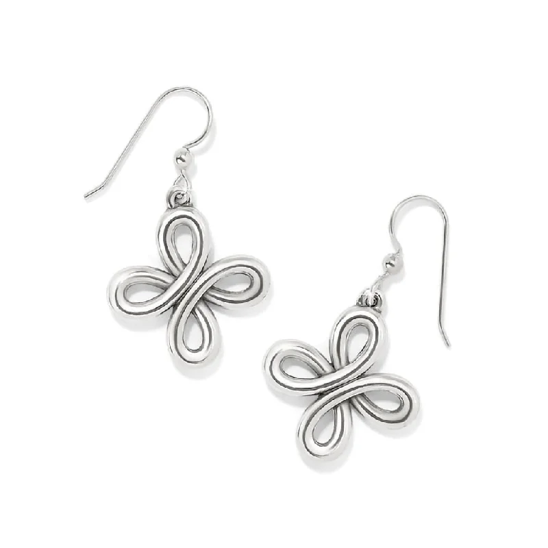 Ladies Harmony Link Earrings -Brighton : Interlok Curve French Wire Earrings