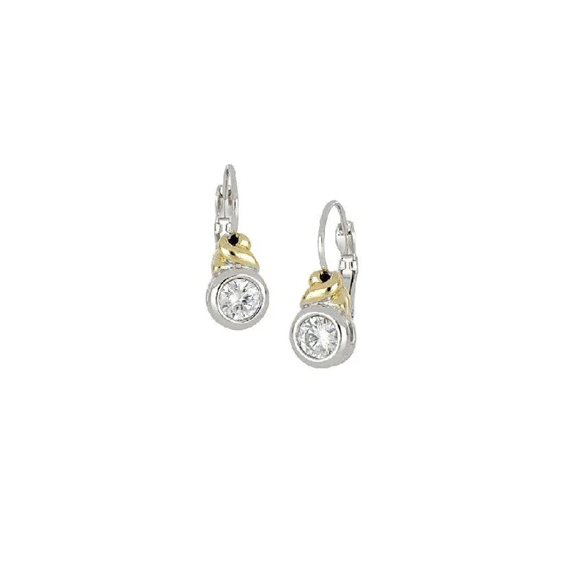 Ladies Astrology Stone Earrings -John Medeiros : Antiqua CZ French Wire Earrings