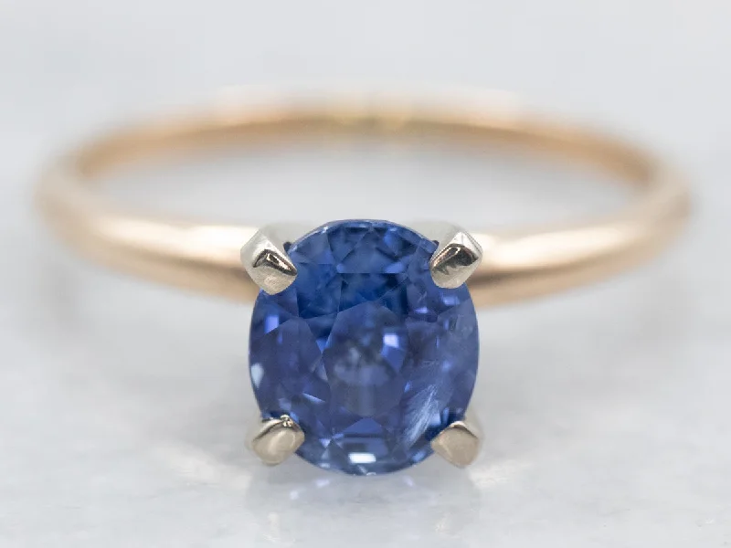 Ladies Signature Engagement Rings -Classic Sapphire Solitaire Engagement Ring