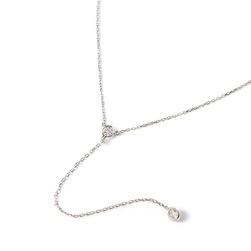 Ladies Necklaces Twist Shine-Crystal Lariat Necklace