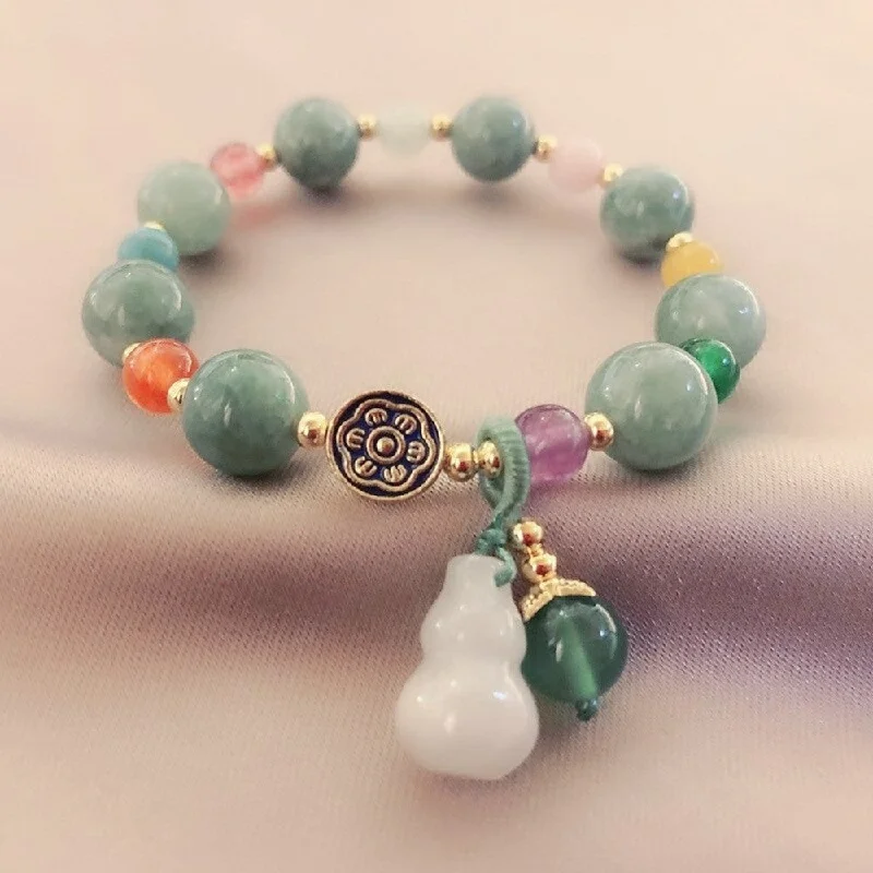 Ladies Bracelets for Leader Glow-Green Jade Bracelet