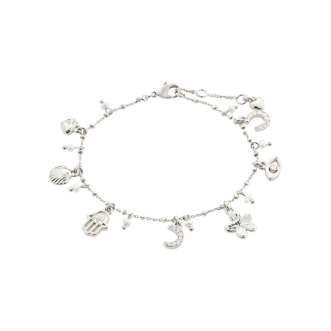 Ladies Bracelets with Star Shine-Prucence Silver Plated Bracelet