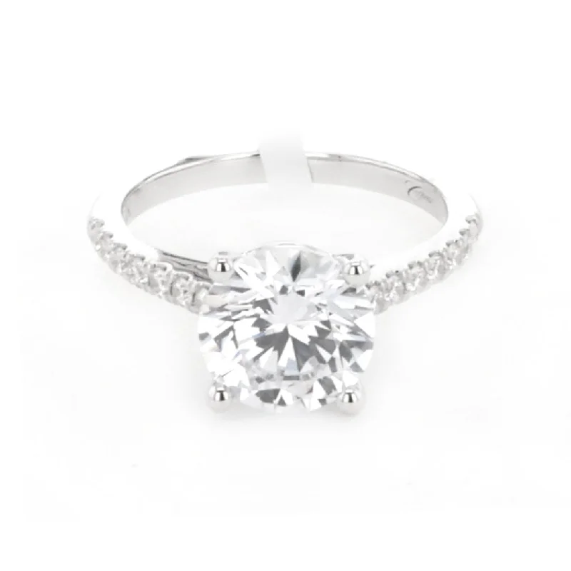 Ladies Sun Engagement Rings -0.24 ctw Diamond Solitaire Engagement Ring