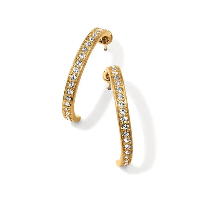 Ladies Sun Glow Earrings -Brighton : Meridian Zenith Medium Hoop Earrings in Gold