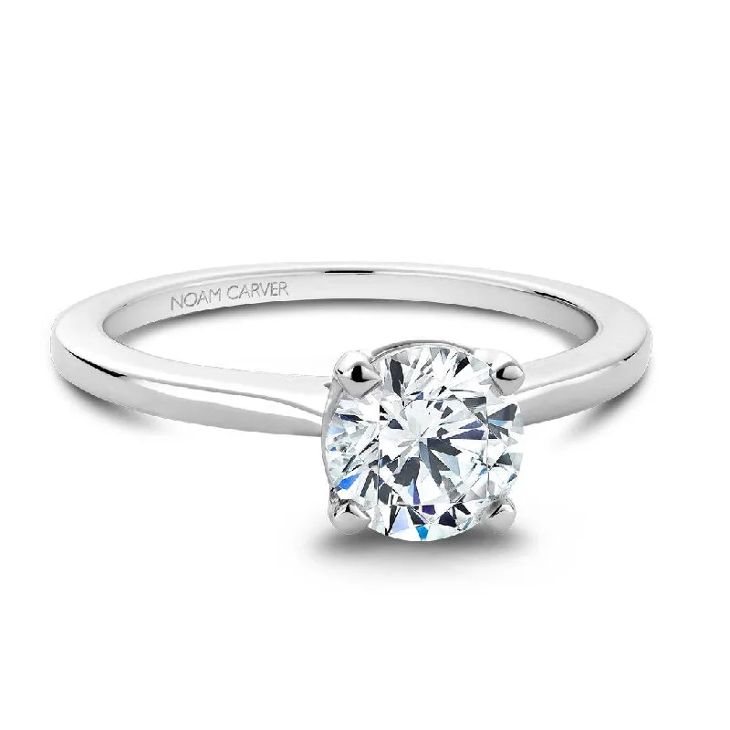 Ladies Retro Engagement Rings -Solitaire Engagement Ring