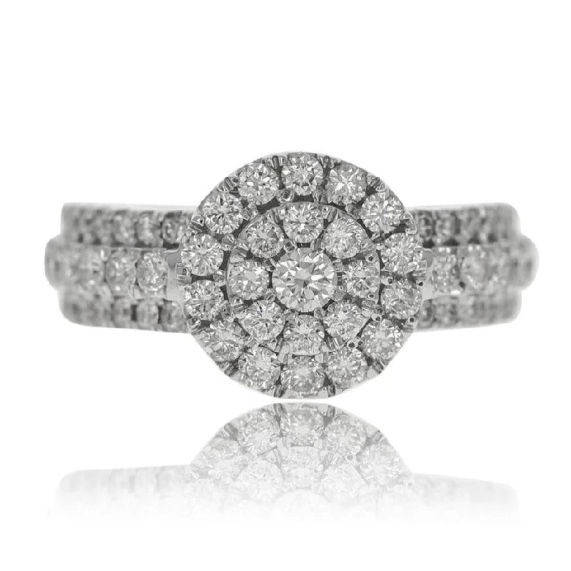 Ladies Victorian Style Engagement Rings -Round Shaped Diamond Engagement Ring