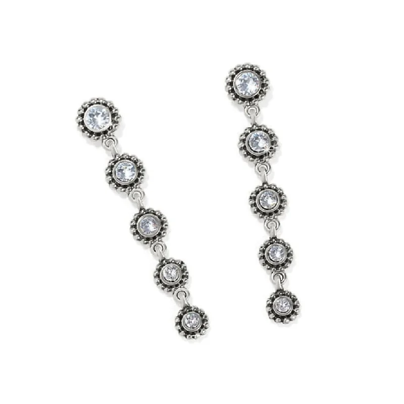 Ladies Twisted Chain Earrings -Brighton: Twinkle Drops Post Drop Earrings