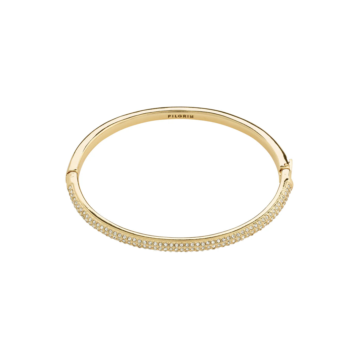 Ladies Bracelets for Grandma Spark-Focus Gold Plated Crystal Bangle