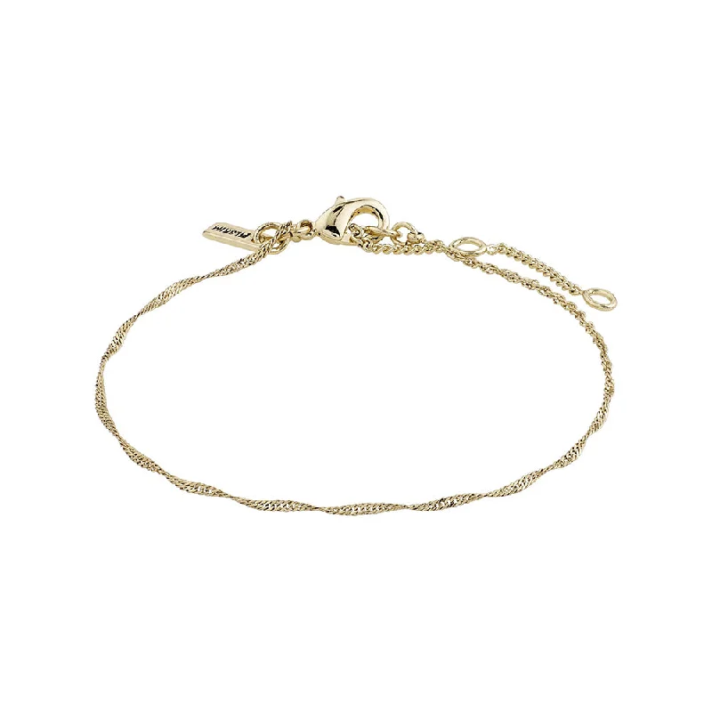 Ladies Bracelets with Key Shine-Peri Gold Plated Bracelet