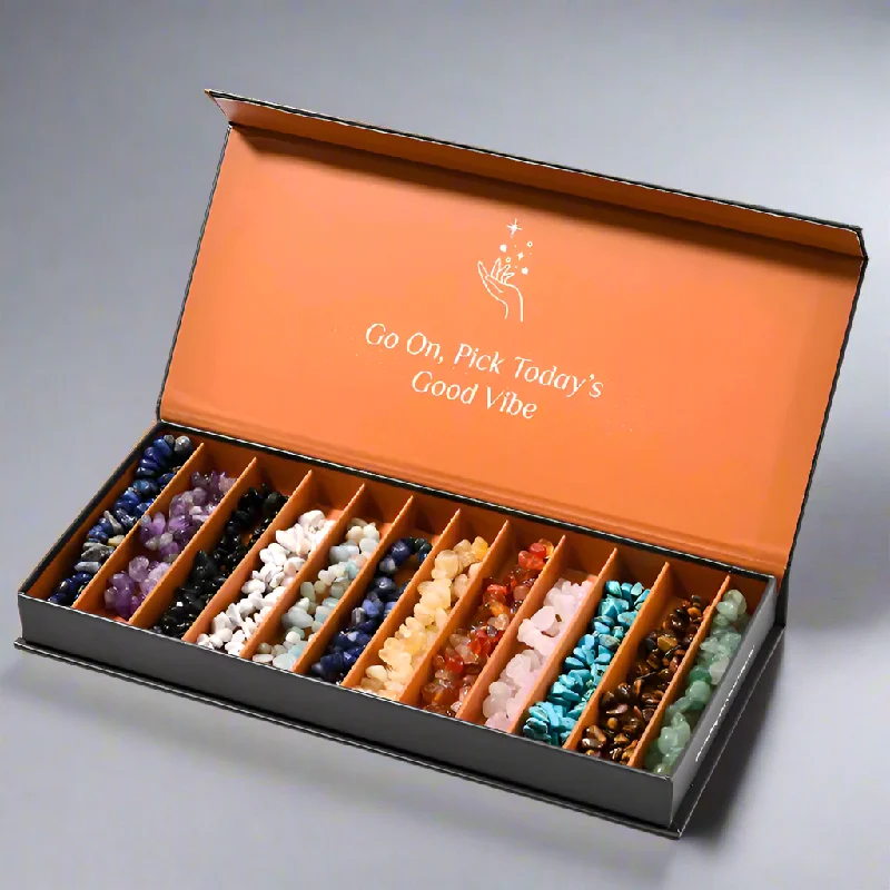 Ladies Bracelets with Sky Topaz-Solve Everyday Challenges with Ease - Natural Crystal 12 Bracelet Set with Storage Box