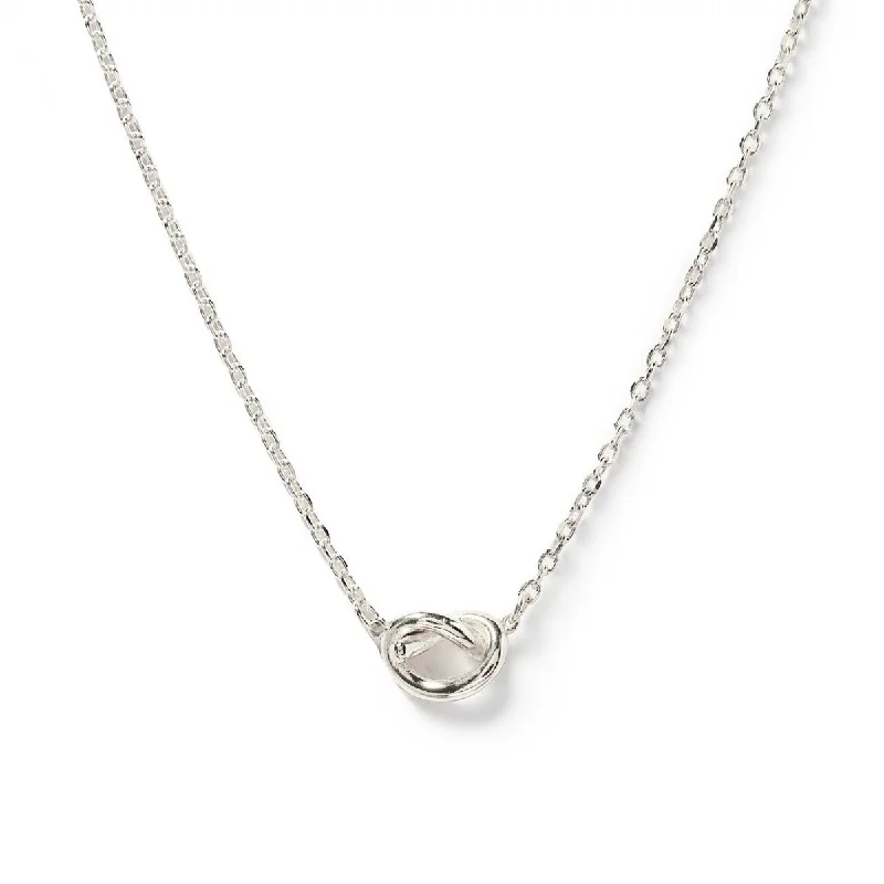 Ladies Necklaces with Gold Sphalerite-Love Knot Necklace