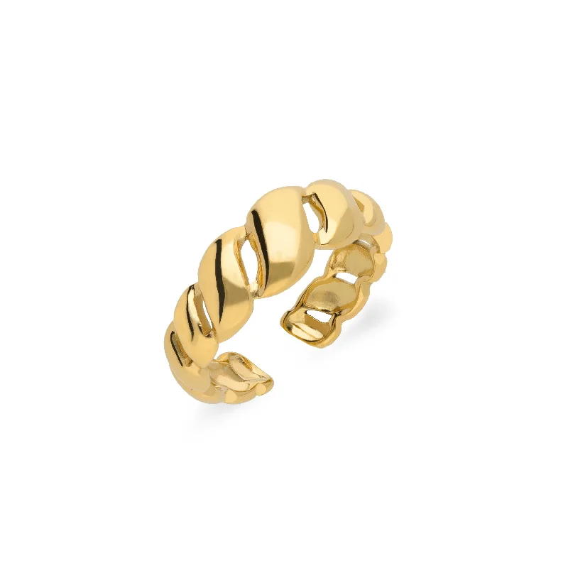 Ladies 22K Gold Rings -Pretzel ring gold