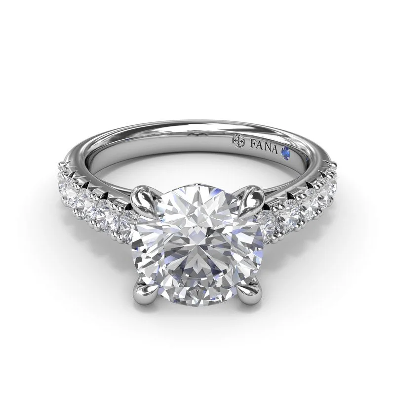 Ladies Fairy Engagement Rings -Double Prong Diamond Engagement Ring S4239