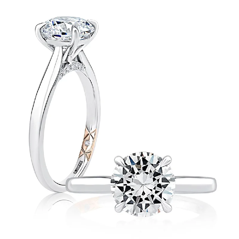 Ladies White Gold Diamond Engagement Rings -Solitaire Engagement Ring